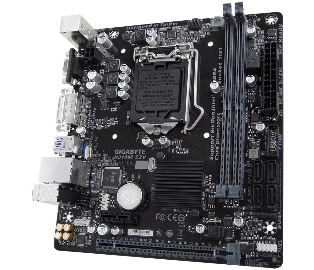 Gigabyte H310M S2V Motherboard Specifications On MotherboardDB